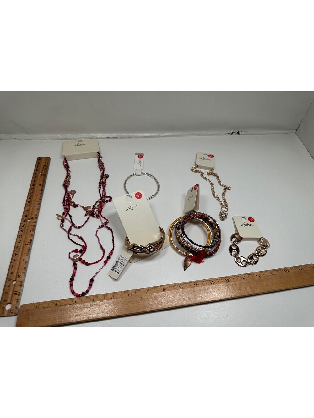 Lovisa Costume Jewelry Lot Necklaces Bracelets Beads Gold Tone